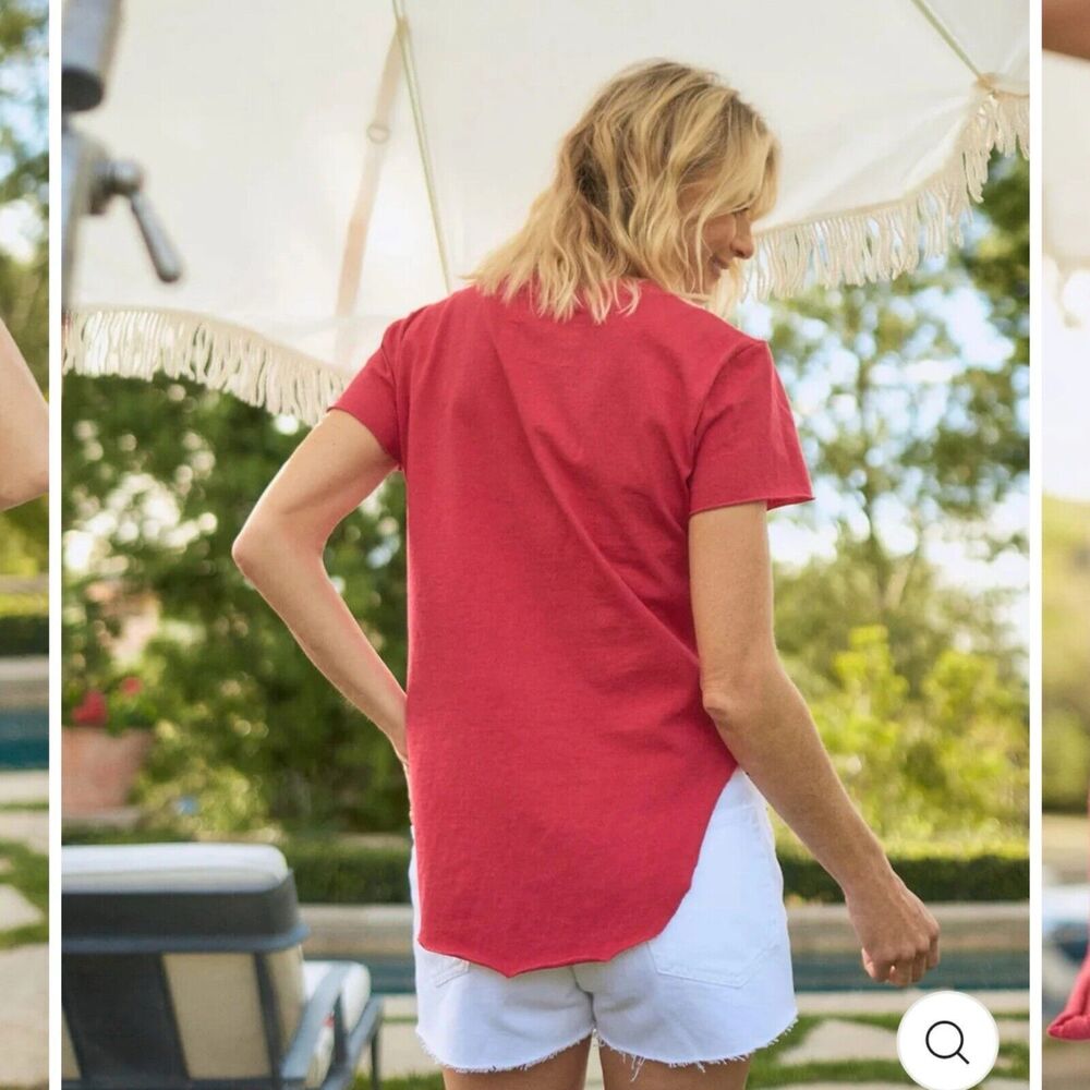 Frank & Eileen Red Short Sleeve Crewneck Tee - Picture 15 of 16